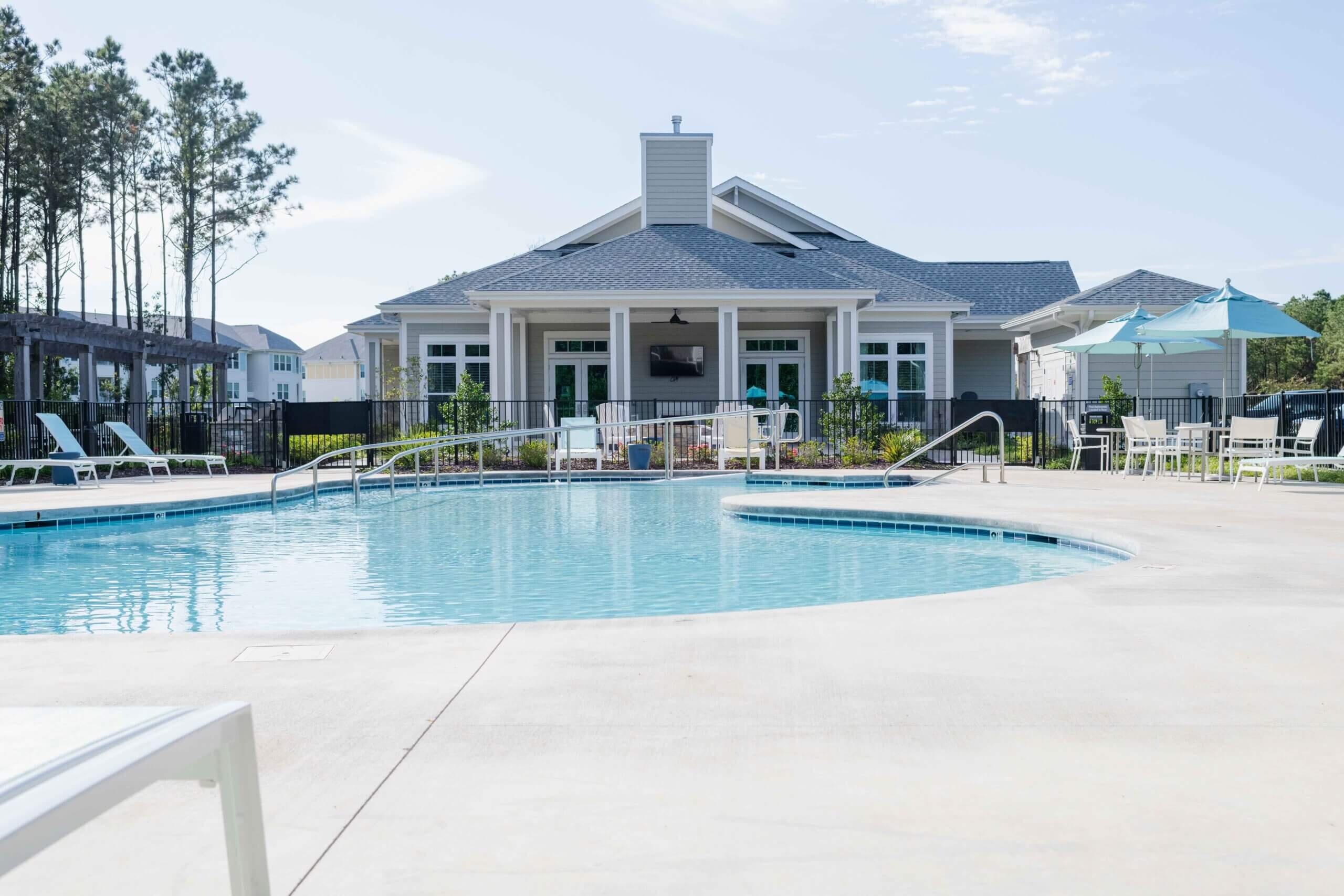 Preserve apartments in Morehead City pool